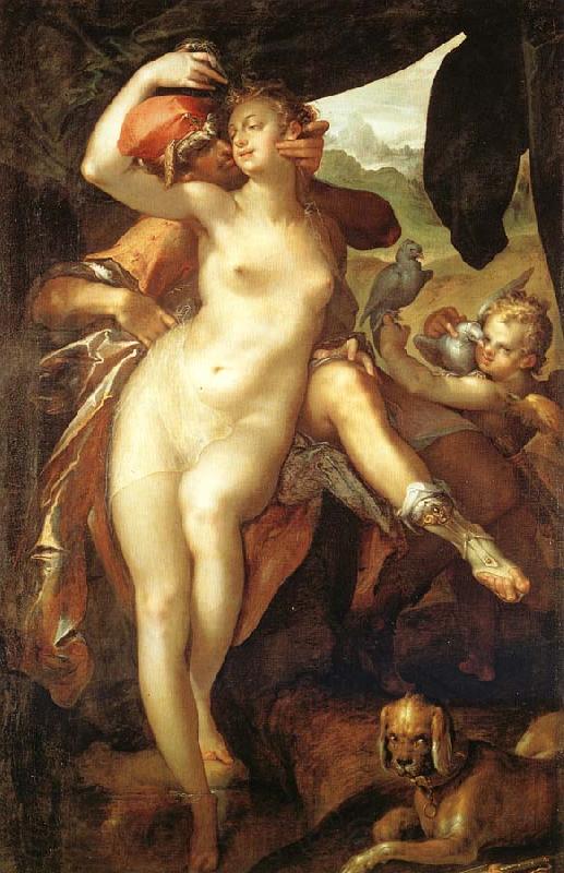 Bartholomeus Spranger Venus and Adonis